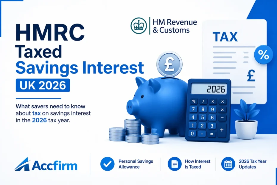 HMRC Taxed Savings Interest UK
