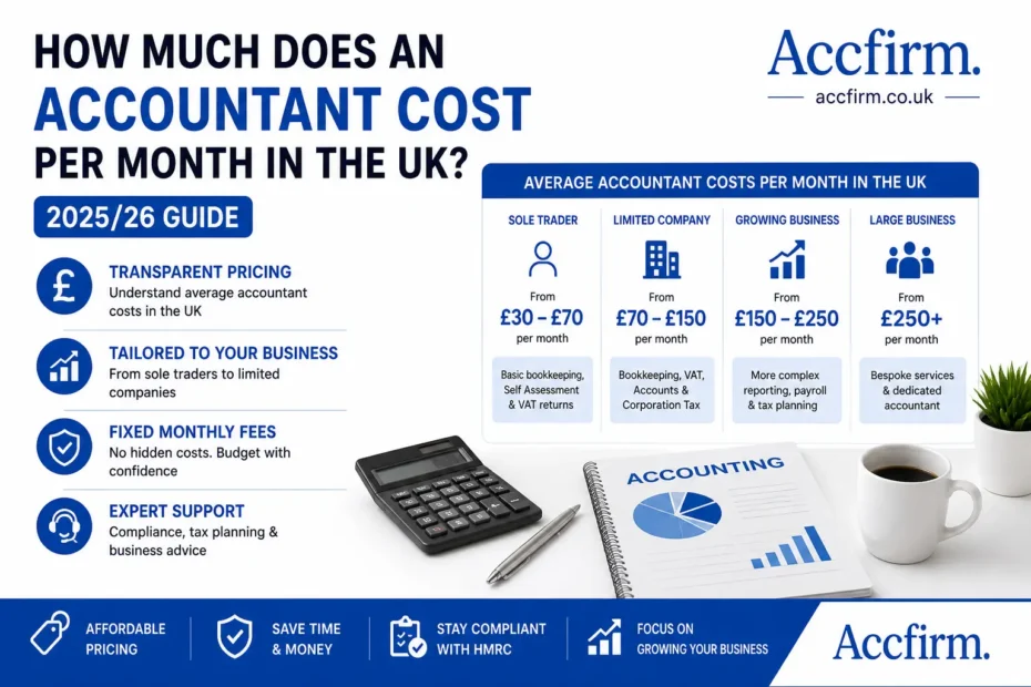 Accountant Cost Per Month UK