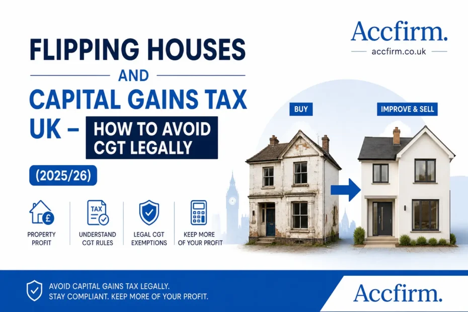 Flipping Houses avoid Capital Gains Tax UK