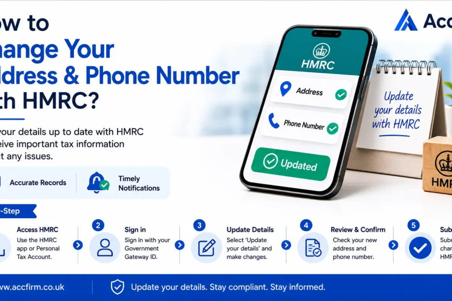 Change Address and Phone Number with HMRC
